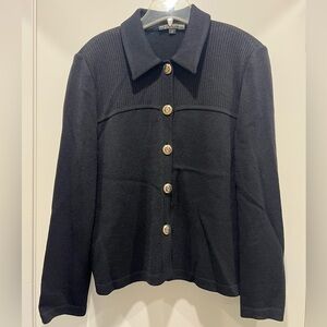 St John Collared Cardigan with Gorgeous Buttons